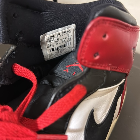 Used Jordan 1 old love new love size 10 2007 Jordan 1 mid vintage - Picture 11 of 13